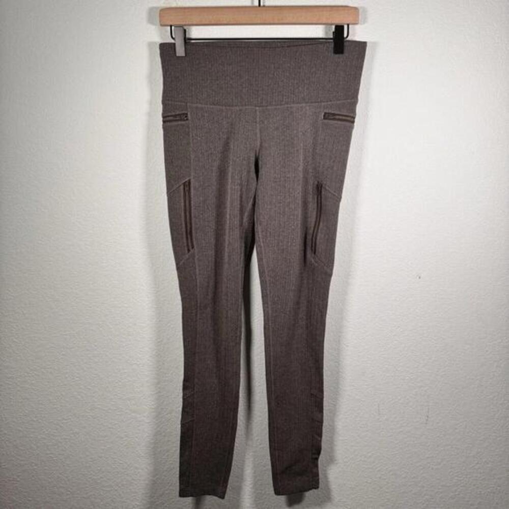 Athleta Sly Drifter Leggings Women’s Medium‎ Athletic Yoga Zip Pockets